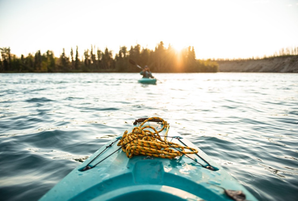 Floating on the Snake River in Yellowstone National Park